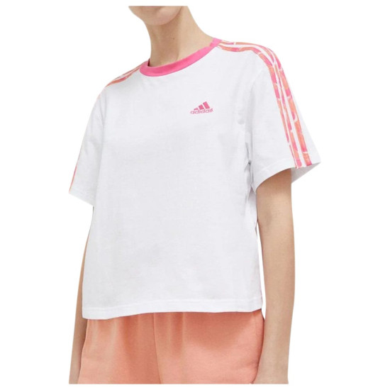 Adidas Γυναικεία κοντομάνικη μπλούζα W 3-Stripes Crop Top